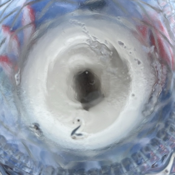 10” glass and porcelain container shaped like a pineapple - Picture 3 of 4